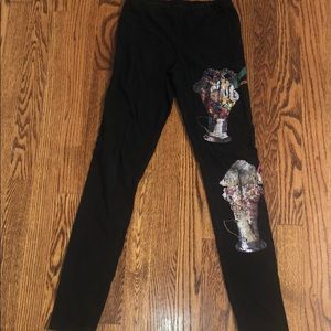 Retro Faded Black Milkshake Leggings